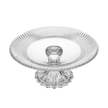 Imagem de Prato para Bolo 25 cm de Cristal com Pé Renaissance Lyor