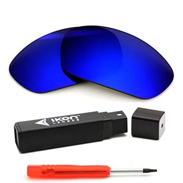 Imagem de IKON LENSES Lentes de reposição para óculos de sol Oakley Juliet (Polarizados) (azul escuro)