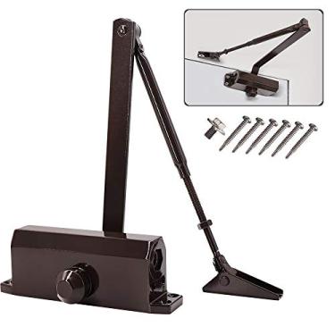 Imagem de Fecho de porta automático de grau comercial 2 mola resistente à prova de fogo ajustável à porta da Marie, Brown