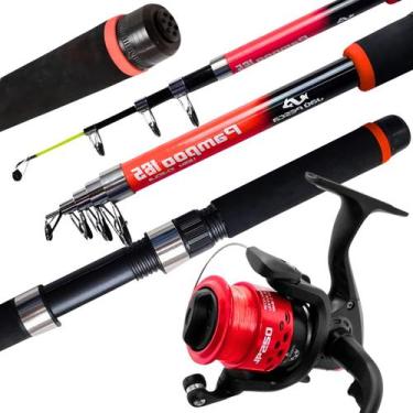 Imagem de Kit Vara Telescópica JP Pampoo + 1,65m Molinete JP250 - Jaú Pesca, Ver