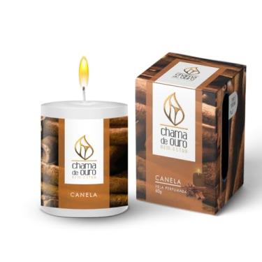 Imagem de Vela 60g perfumada CANELA Chama de Ouro.