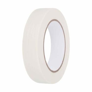 Imagem de HARFINGTON Fita adesiva colorida de 2,5 cm x 54,6 jardas papel crepe universal fita adesiva colorida para pintura artística faça você mesmo artesanato etiquetagem selagem, branca