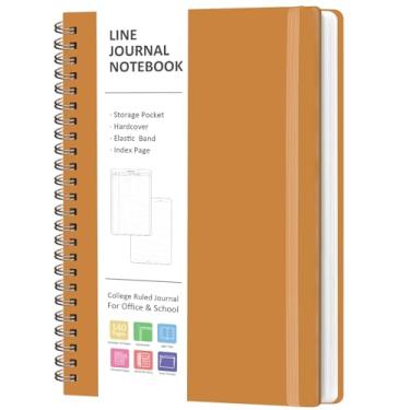 Imagem de VALOME Journaling Notebooks, Lined Spiral Journal Notebook for Women & Men, 146 Pages College Ruled Hardcover Note Book for Work, Note Taking, Journaling, School, Writing, A5(5.5''x8'')