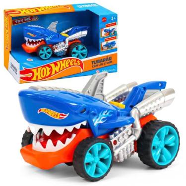 Imagem de Carrinho Hot Wheels Tubarão Com Som E Luz Brinquedo Para Meninos - Mul