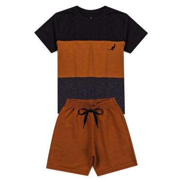Imagem de Conjunto Infantil Menino Verão Algodão Premium Kangulu-Masculino