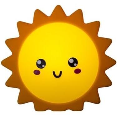 Imagem de Luminária Sol Super Cute Amarela Bivolt | Abajur de Mesa Infantil em Polietileno | Luz Noturna Decorativa Quarto Bebê e Criança | Max 10W LED