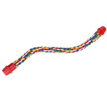 Imagem de Generic Brinquedo de Corda de Algodão para Pássaros Suporte de Escalada Suspenso Colorido para Moagem de Mastigação de Papagaio - Adequado para Pássaros de Tamanhos Diferentes - Corda de Algodão de