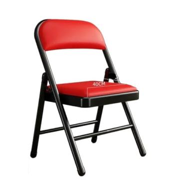 Imagem de Cadeira dobrável de metal para lazer, multifuncional, dobrável, portátil, cadeira de jardim, cadeira de praia, cadeira de pesca, cadeira de acampamento, adequada para uso interno e externo ou