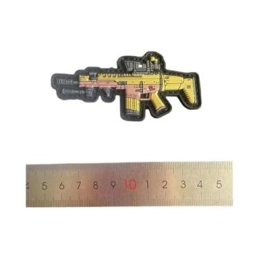 Imagem de Mini Patches De Borracha PVC 3D Para Mochila, Adesivos De Armas, Pisto
