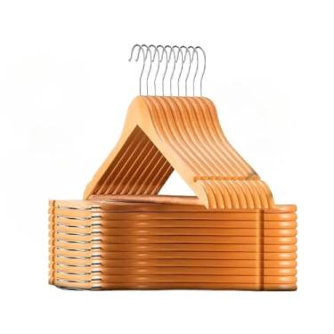 Imagem de Cabide De Madeira Marfim Para Roupas Calça Gancho(KIT 6 UNIDADES)