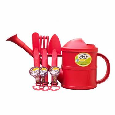 Imagem de Kit de Jardinagem com Regador 1,5L + 3 Ferramentas Completo, Prático e