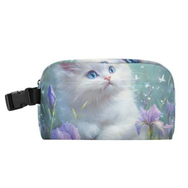 Imagem de TSENQUE Lancheira Dreamy Kitten Beija-flor Flores para Mulheres Pequenas Meninas Lancheira Infantil Lancheira Personalizada para Trabalho Animal Estampado Saco Térmico de Alimentos para Escola
