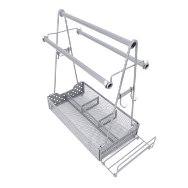 Imagem de Yinhing Porta Condimentos para Churrasco Utensílio de Piquenique Grelha Com Suporte de Rolo para Festa Ao Ar Livre Jantar Portátil Ao Ar Livre para Churrascos Acampamento Não Autorizado Reuniões de