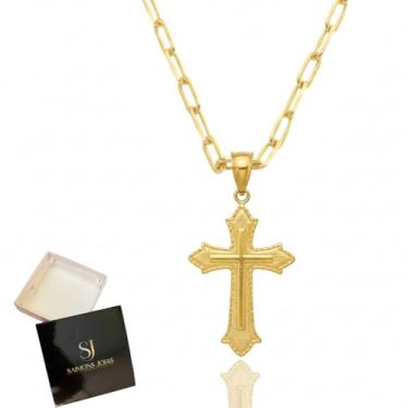 Imagem de Colar Masculino Banhado A Ouro Cor Identica a ouro 18k