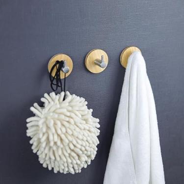 Imagem de Ganchos de parede de aço inoxidável, para quarto, banheiro, armários, portas e paredes, para toalha de mão, casacos, chapéus, bolsas, chaves para uso multiuso (gancho único)