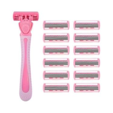 Imagem de Aparelho De Barbear Manual Portátil Com Lâmina De Seis Camadas, Resist