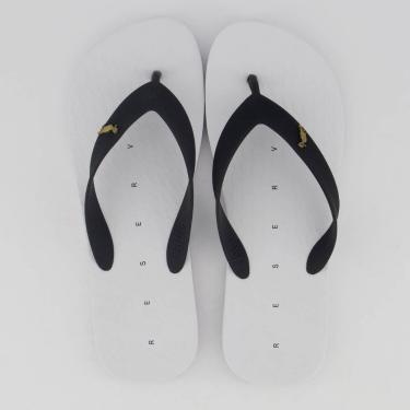 Imagem de Chinelo Reserva Retangulo Branco e Preto-Masculino