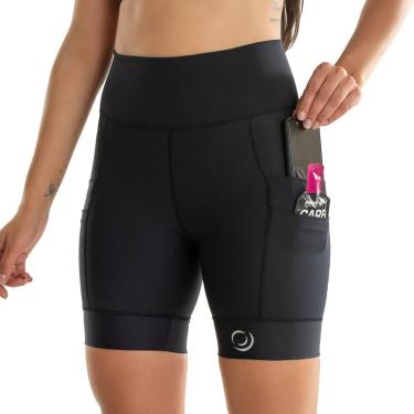 Imagem de Bermuda Corrida 6 Bolsos Rh X10 Preta-Feminino