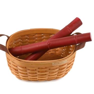 Imagem de VIOCIWUO Cana de açúcar artificial, 2 peças, modelo de fruta artificial de cana de açúcar simulada de plástico para decoração de supermercado em casa ao ar livre (vermelho)