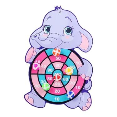 Imagem de Jogo Infantil com Alvo de Elefante, Brinquedo Educativo Montessori com Bolas Adesivas, para Crianças de 2 a 4 Anos + 3 bolinhas