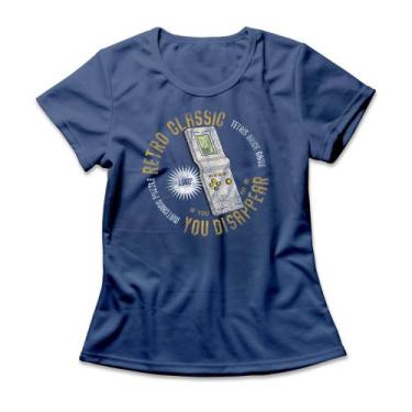 Imagem de Camiseta Feminina Tetris Retro Mini Game - Studio Geek, P, Azul genuín