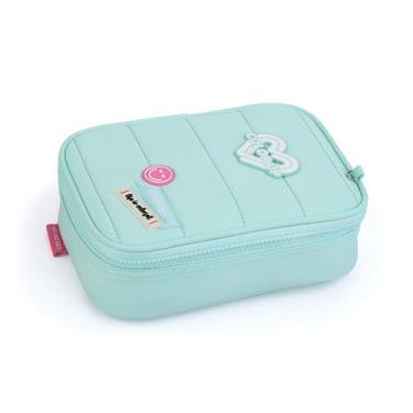 Imagem de Estojo Box Feminino Escolar com Divisória Organizador Grande - Seanite