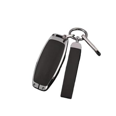 Imagem de Capa de chave remota de carro de liga compatível com BYD Atto 3 Han EV Dolphin Lied Tang Dm Qin PLUS Song Pro MAX Yuan Protetor Chaveiro(A 1-2 Dark Brown)