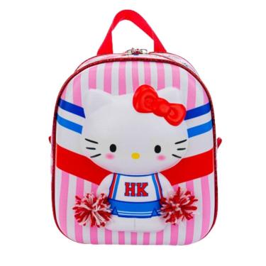 Imagem de Mochila De Costas Infantil Hello Kitty Pompom Meninas