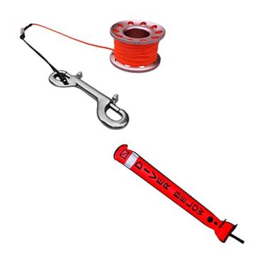 Imagem de Lljsszr Guia para Carretel de Mergulho + Bóia de Superfície, Acessórios para Exercícios Aquáticos, Rosa