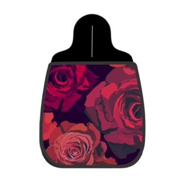 Imagem de Lixeira De Carro Organizador Lixinhocar Floral Rosas Vermelhas