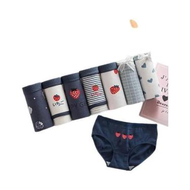Imagem de Calcinhas De Algodão Sem Costura Femininas 7PCS/Lote, Lingerie Sexy Co