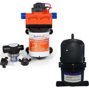 Imagem de Bomba De Pressurização Seaflo 12v 3.0 Gpm 42s Com Acumulador de pressã