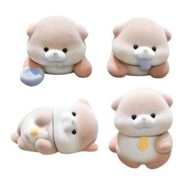 Imagem de MotiveTech Conjunto de 2 Estatuetas de Lontra em Miniatura - Versáteis, Fofas e Criativas para Decoração de Painel de Carro, Mesa ou Prateleira, Style C