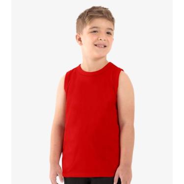 Imagem de Regata Básica Infantil Masculina Rovi Kids Laranja, 16, Laranja