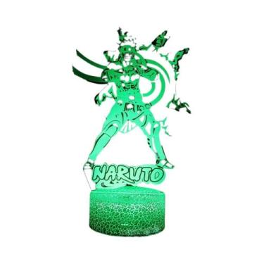 Imagem de Luz Noturna LED Naruto Uzumaki Kakashi Hatake Itachi Uchiha 3D Com 7/1