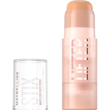Imagem de Maybelline Bastão facial multiuso Lifter Stix - contorno, bronzeador, corretivo e bastão de base, maquiagem facial cremosa multifuncional com óleo de semente de cranberry, 20, 1 unidade