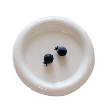 Imagem de x3anggyt5 Pratos de jantar branco prato de jantar prato de café da manhã prato de bolo prato de sobremesa prato doméstico cozinha restaurante café prato redondo adorável prato pequeno prato plano