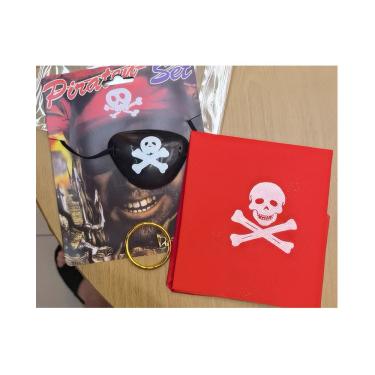 Imagem de Kit Pirata Bandana/Brinco/Tapa Olho Festive