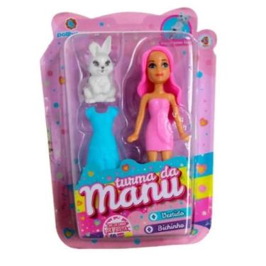 Imagem de Kit Turma Da Manu Boneca Cheirinho Frutas e Acessórios Colecionáveis -