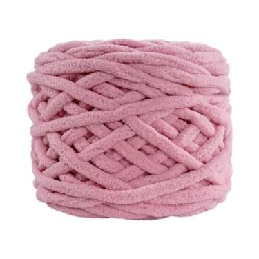 Imagem de Fio De Tricô Chenille Macio 4 Peças 400g Algodão Fio De Gelo DIY Lã Pa