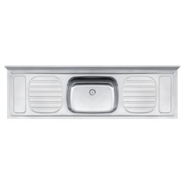 Imagem de Pia de Apoio Tramontina Filo 56 Plus em Aço Inox 180 x 55 cm Standard