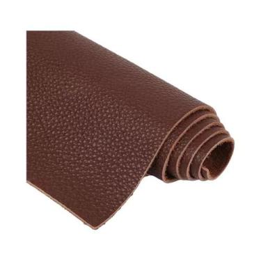 Imagem de Tecido De Couro Genuíno Marrom De Camada Superior Para Sofá E Cabeceir