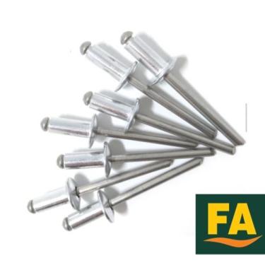 Imagem de Rebite pop 410 - diam. 4,00mm x 10,00mm comp. caixa c/1.000 unid. - FL