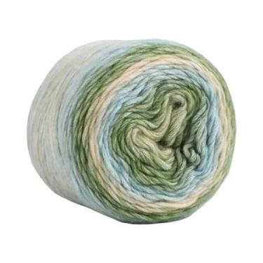 Imagem de Fio De Lã Arco-Íris 100g Macio Para Tricô Manual De Chapéus, Cachecóis