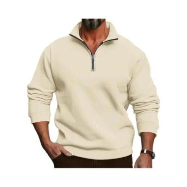 Imagem de Moletom Masculino De Outono Inverno Em Tecido Felpudo Casual De Manga 