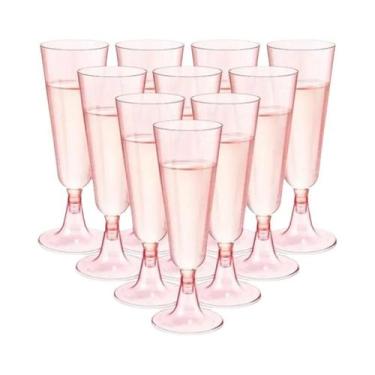 Imagem de Taças De Champanhe Descartáveis De Plástico Transparente 150ml 10 20 3
