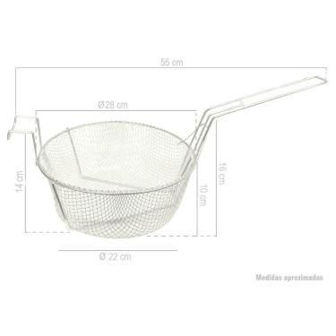 Imagem de Peneira cesto Para fritura Alemtex 046/28