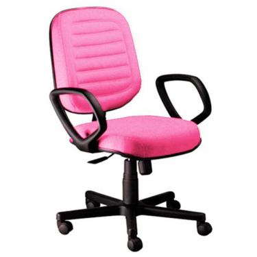 Imagem de Cadeira Diretor Gomada Com Braços Linha Blenda Rosa