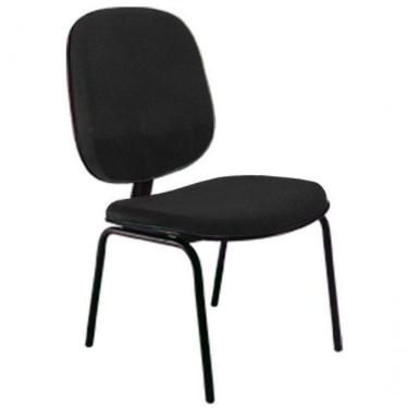 Imagem de Cadeira Diretor Fixa Para Escritório Linha Uno Preto