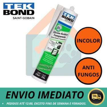 Imagem de Kit Silicone Acético TekBond Transparente Vedação Construção 270ml/256